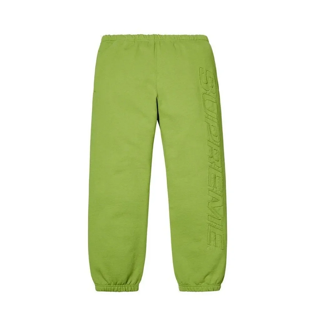 SUPREME Logo sweatpants jogger in green